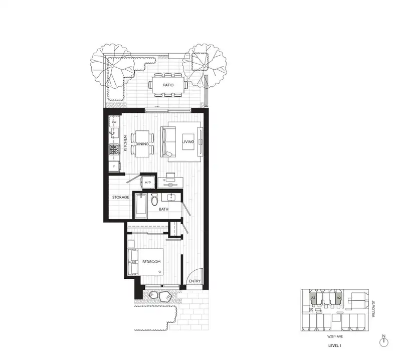 109 4383 WILLOW STREET - photo 1 of 13