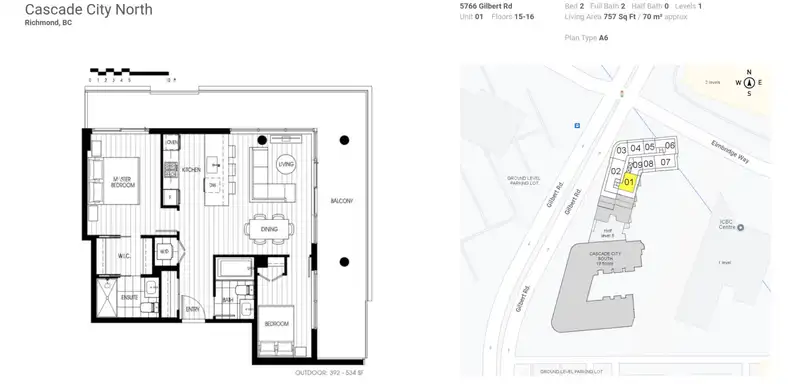 1601 5766 GILBERT ROAD - photo 2 of 37